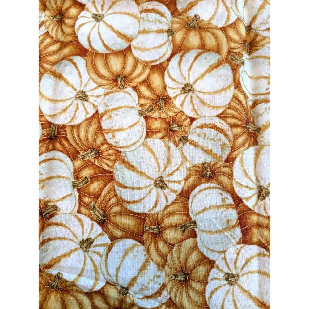 1.3 Yards Hi-Fashion Fabrics 7280 Quilting Autumn Fall Pumpkins 48x42